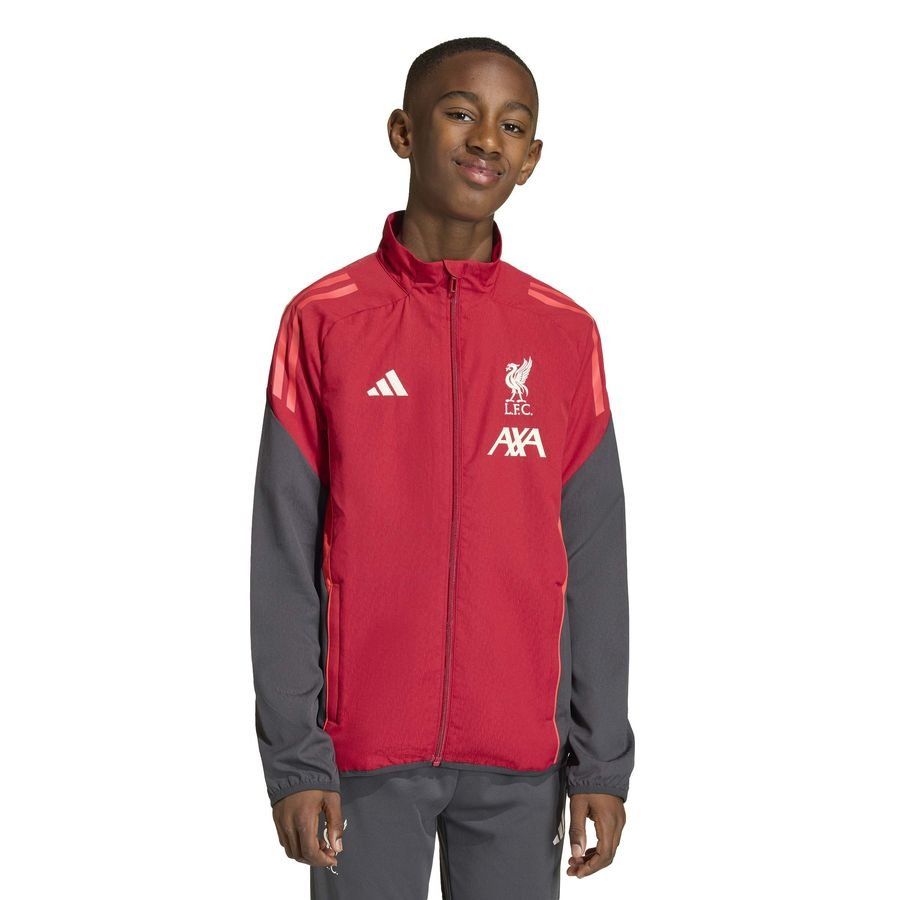 Liverpool Training Jacket Presentation Tiro 25 - Strawberry Red Kids-SoccerKits Hub | Buy Soccer Jerseys Online